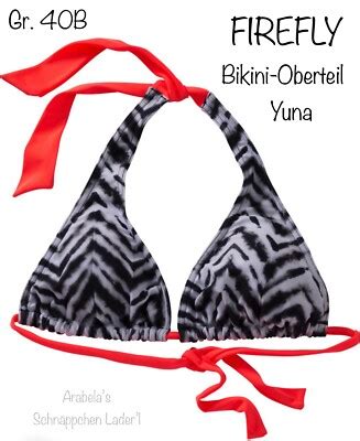 FIREFLY Bikini Oberteil Yuna Gr B schwarz weiß orange eBay de