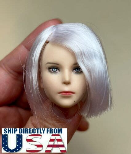 Short Silver Hair Female Head Sculpt For Jiaou Phicen Hot Toys Figure Ebay