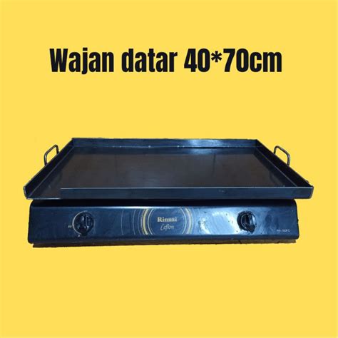 2 Burner Flat Pan Flat Grill Kebab Burger Toast Pan Shopee Malaysia