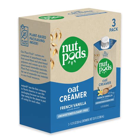 Nutpods Oat French Vanilla Creamer Unsweetened Oat Milk Creamer Nut