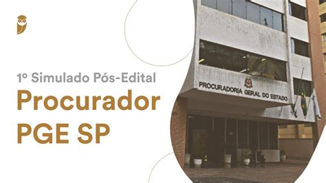 1º Simulado Pós Edital Procurador PGE SP Correção YouTube