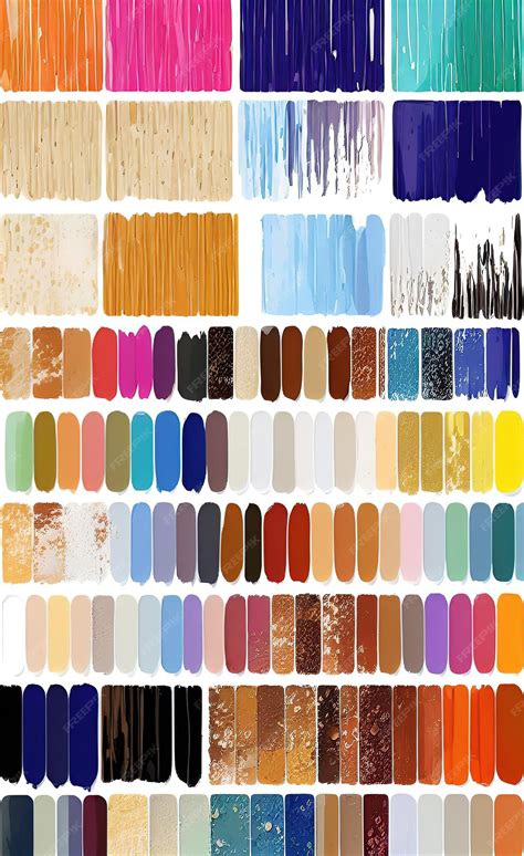 Premium Photo A Collection Of Different Colors Of Paint