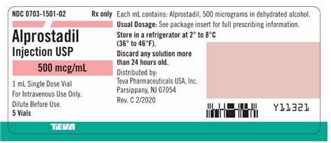 Alprostadil Package Insert Prescribing Information