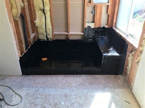 Hot Mop Shower Pan Installation