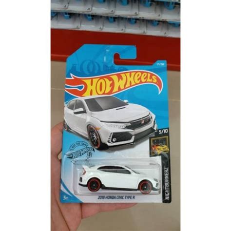 Jual Hot Wheels 2018 Honda Civic Type R White Putih Shopee Indonesia
