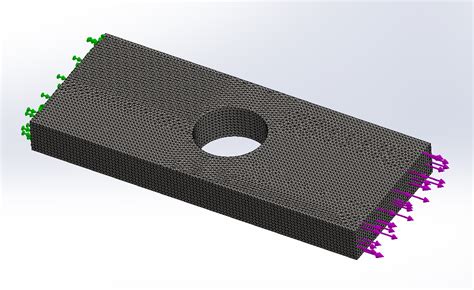 Stress Analysis On A Plate With Hole Projects Skill Lync