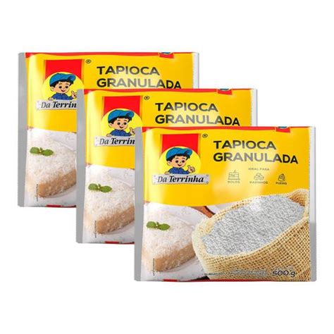 Tapioca Da Terrinha Granulada 500 G Da Terrinha Alimentos Tapioca