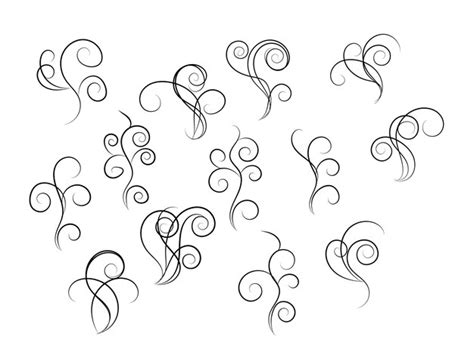 Premium Vector Vector Wedding Calligraphic Ornament Collection