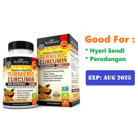 Promo BioSchwartz Turmeric Curcumin With Bioperine 500 Mg 90