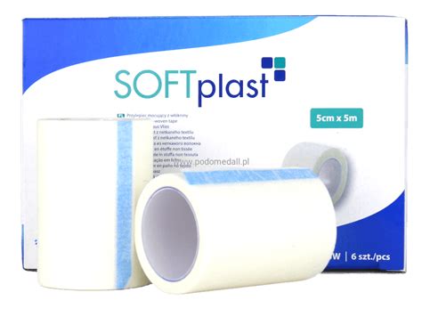 Przylepiec włókninowy SOFTplast 5cmx5m opakowanie 6szt - PodoMedAll