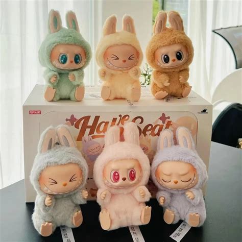 2024 POP MART Labubu The Monsters Have A Seat Plush Doll Hot Figure Toy Keychain 21 85