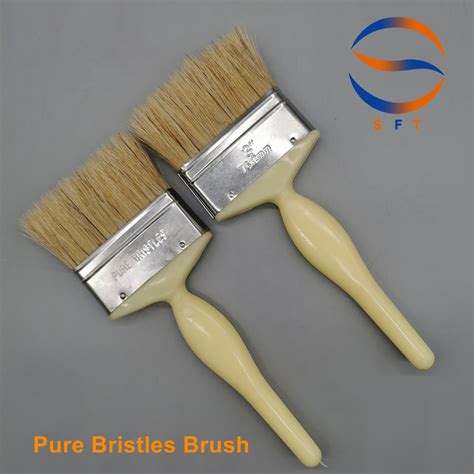 Customized Solvent Resistant White Bristle Frp Laminating Brushes Paint