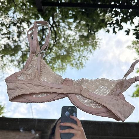 Timpa Pale Nude Lace Demi Bra Strong Quality Lace Depop