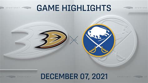 Nhl Highlights Ducks Vs Sabres Dec Youtube