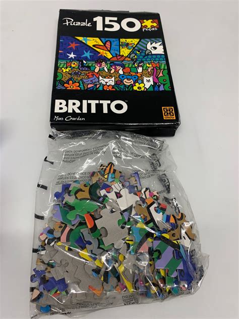 Original Brazilian Romero Britto Puzzle Mias Garden Pcs Collectible