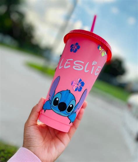 Color Changing Stitch Cold Cup Reusable Custom Order Etsy