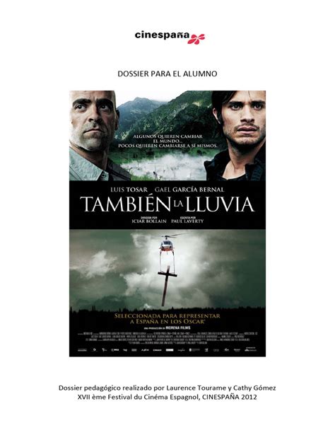 Dossier-pedagogique_Tambien-la-lluvia | PDF