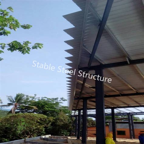 Thailand Prefab Light Structural Steel Structure Workshop Frame Framing