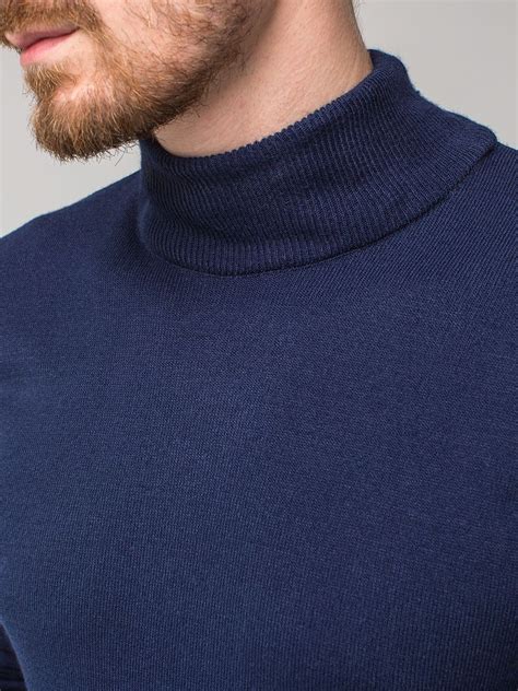 Синяя мужская водолазка трикотажная в интернет-магазине с доставкой ...