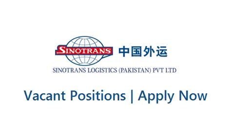 Sinotrans Logistics Pakistan Pvt Ltd Jobs Hr Generalist