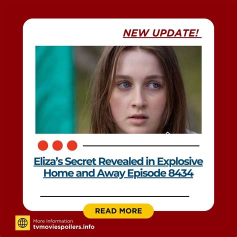 Home&Away Lastest News Updates - Newest Update!! Eliza’s Secret