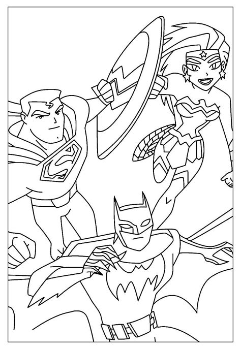 Desenhos Para Colorir Liga Da Justiça