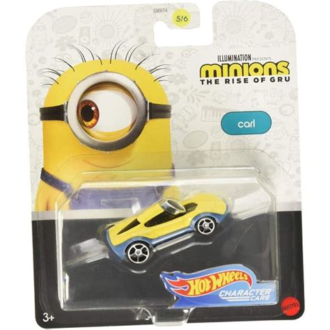 Hot Wheels Minyonok karakter kisautók CARL Gyerekajándék