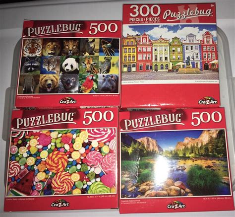 Cra Z Art Puzzlebug Piece Jigsaw Puzzle Mixed Lot Of