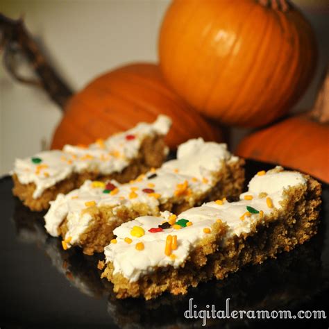 Perfectly Pumpkin Vanilla Bars - Mama Plus One