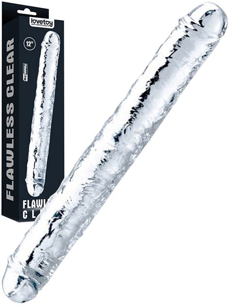 Flawless Clear Inch Double Dildo