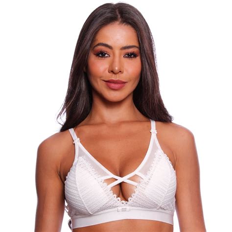 Sutia Renda E Tule Bojo Removivel Hangar Moriah Pink Lingerie