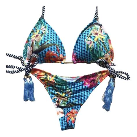 Traje De Ba O Tipo Tanga De Dos Piezas M Bikini Brasile Cuotas