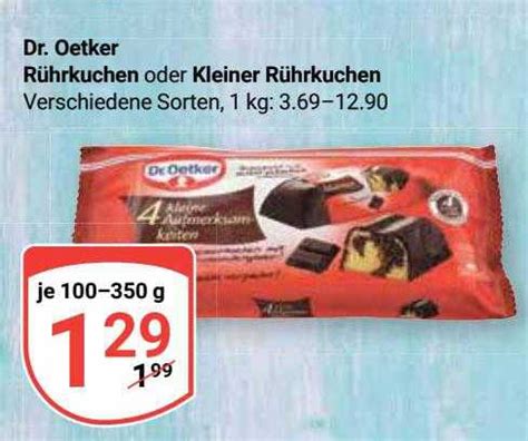 Dr Oetker R Hyrkuchen Oder Kleiner R Hrkuchen Angebot Bei Globus