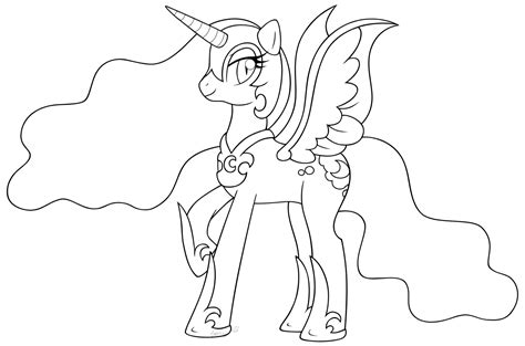 Nightmare Moon Coloring Pages - Coloring Home