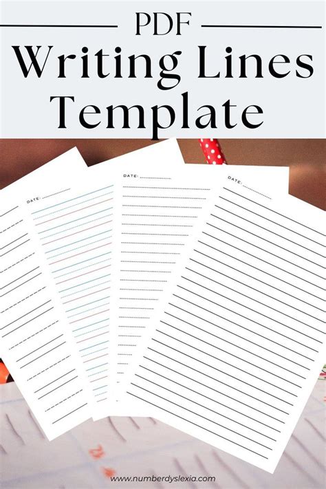 writing lines template