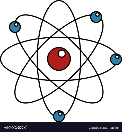 isolated atom design royalty  vector image