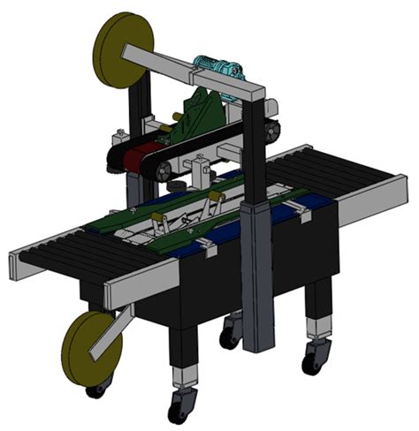 纸箱自动封箱机3d模型下载三维模型solidworks模型 制造云 产品模型