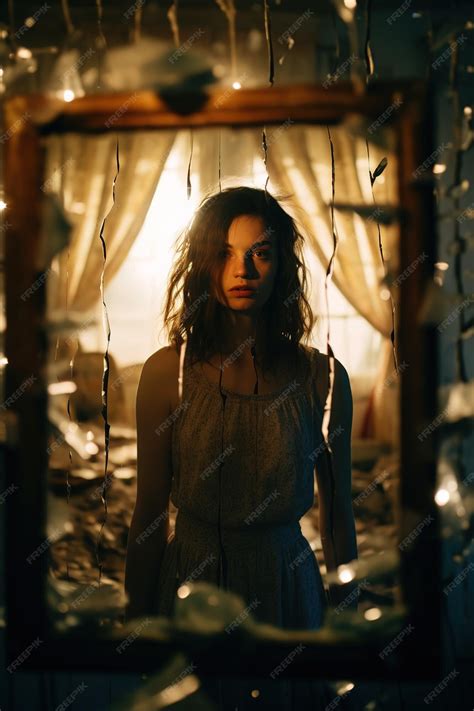 Premium AI Image | Shattered Silence World Mental Health Day