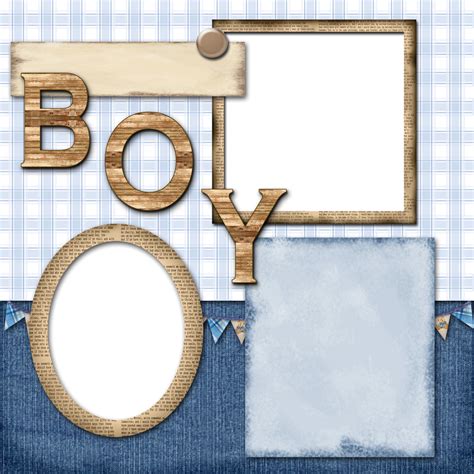 Boy Scrapbook Paper Free Digital Scrapbooking Baby Boy Scrapbook