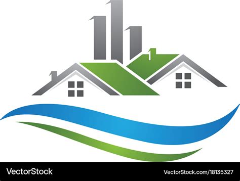 Property And Construction Logo Royalty Free Vector Image