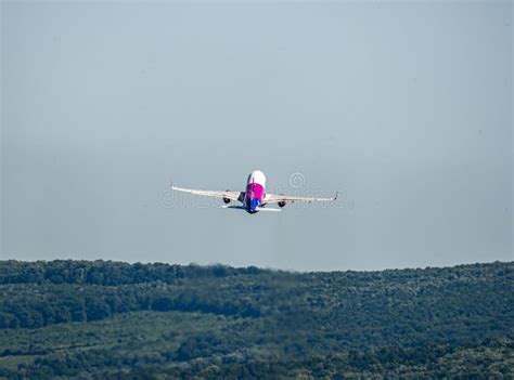 Airbus A320 Airplane Successful Takeoff Stock Photo - Image of ...