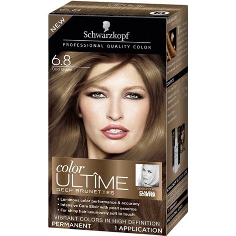 Schwarzkopf Color Ultime Deep Brunettes Hair Coloring Kit 68 Cool Brown