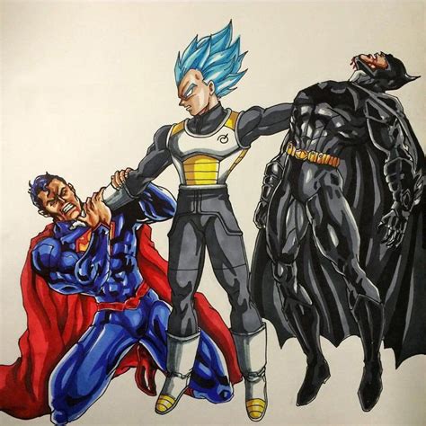 Vegeta Vs Batman V Superman By Lucario Strike Justiceleague