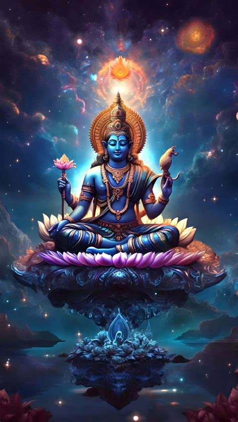 Vishnu God iPhone Wallpaper HD | God illustrations, Hindu art, Lord vishnu wallpapers