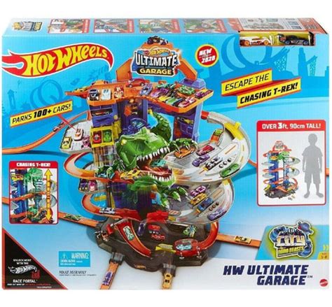 Pista Hot Wheels City Robo Ultimate Garagem T Rex Mattel Parcelamento Sem Juros