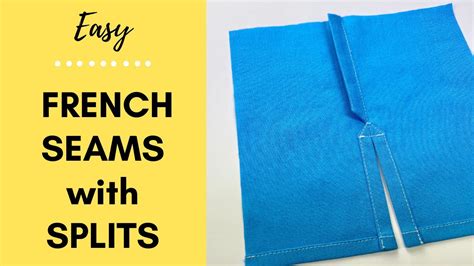 How To Sew A French Seam With A Split Diy Step By Step Sewing