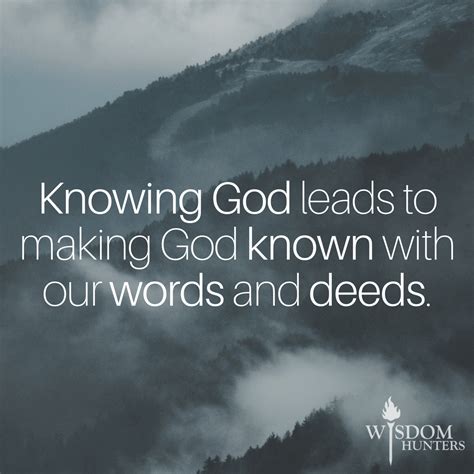 Knowing God Wisdom Hunters