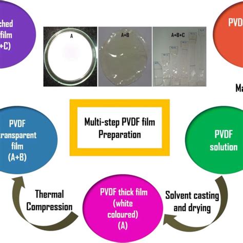 Schematic Representation Of Pvdf Film Preparation Process Through Three Download Scientific