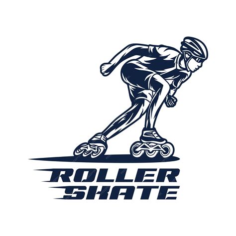 Premium Vector | Roller skate logo