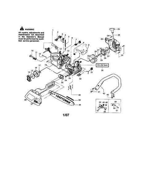 Craftsman 36cc Chainsaw Fuel Line Diagram